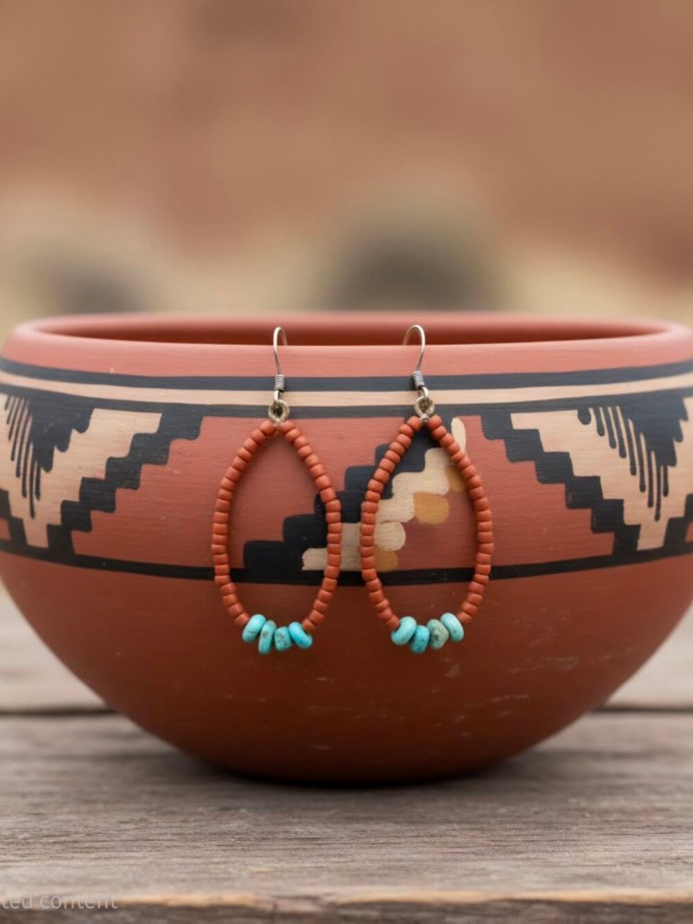 Jacla Style Coral Heishi Earrings